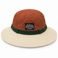 Rust Brown & Cream Wide-Brim Outdoor Hat MF 1925