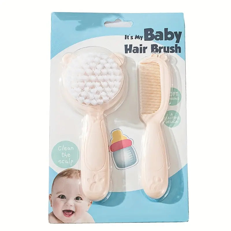 Baby Hairbrush and Comb Set 1503541 - TUZZUT Qatar Online Shopping