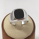 Mens Black Onyx Ring Sterling Silver Vintage Avon Size 13-S4269537 - Tuzzut.com Qatar Online Shopping