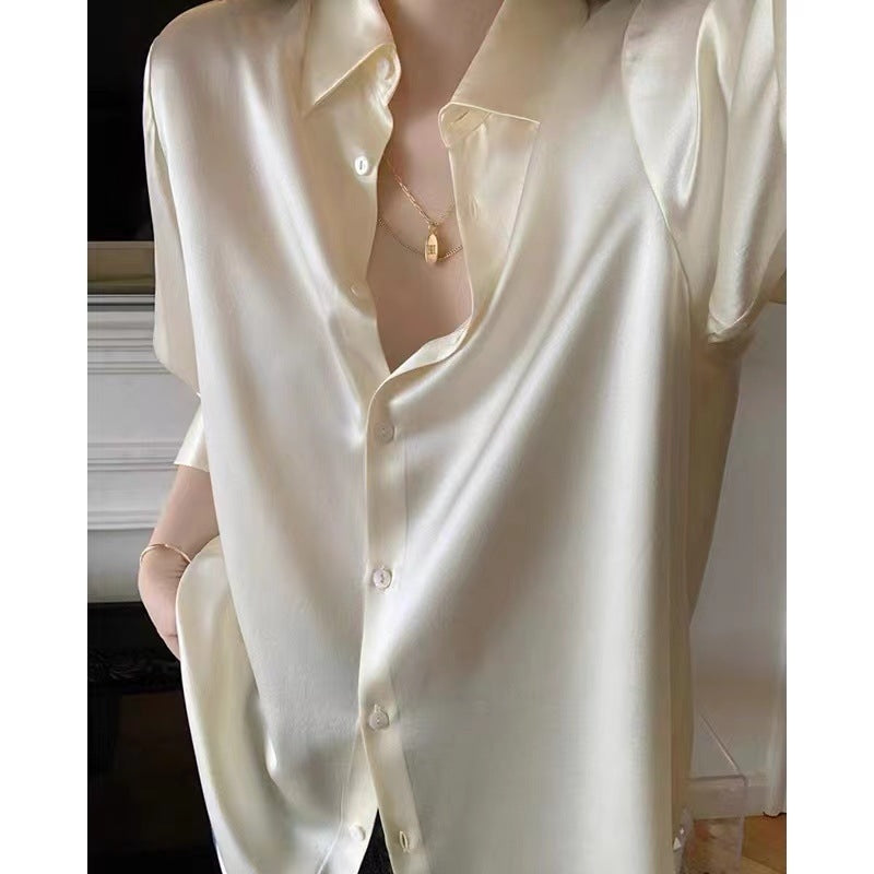 Women's Long Sleeve Solid Color Shirts & Blouses S 483875