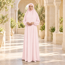 Women's Isdal Prayer Dress Abaya Asdal with Pouch PD830
