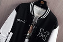 Men's Baseball Big M Letter Bomber Jackets S5066370 XL - TUZZUT Qatar Online Shopping