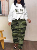 Women's Long Sleeve  Pants Set L 488088 - TUZZUT Qatar Online Shopping