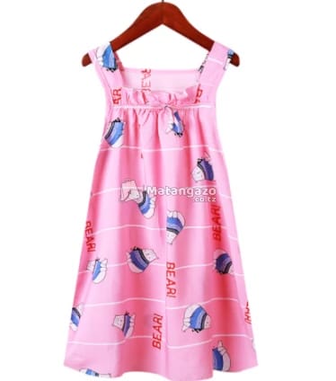 Sleeveless Printed Dress for Toddlers and Kids Girls 91053 Sleeveless Printed Dress for Toddlers and Kids Girls 91053