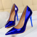 Blue Pointed Toe High Heels KY1829 - TUZZUT Qatar Online Shopping
