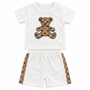 Boys’ White Teddy Bear T-Shirt & Shorts Set 1551266 - 18–24 Months