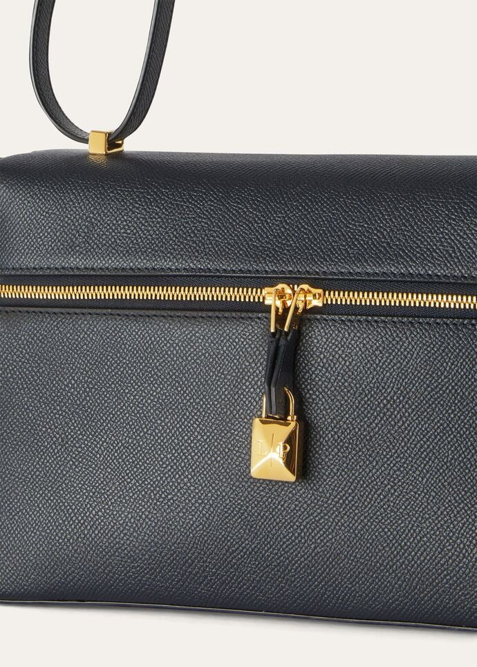 Luxury Extra Bag Textured Calfskin Navy Blue LP272 - TUZZUT Qatar Online Shopping