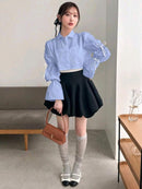 Ladies' Long Sleeve Tops And Skirts 3 Piece Set   B-148051 - TUZZUT Qatar Online Shopping