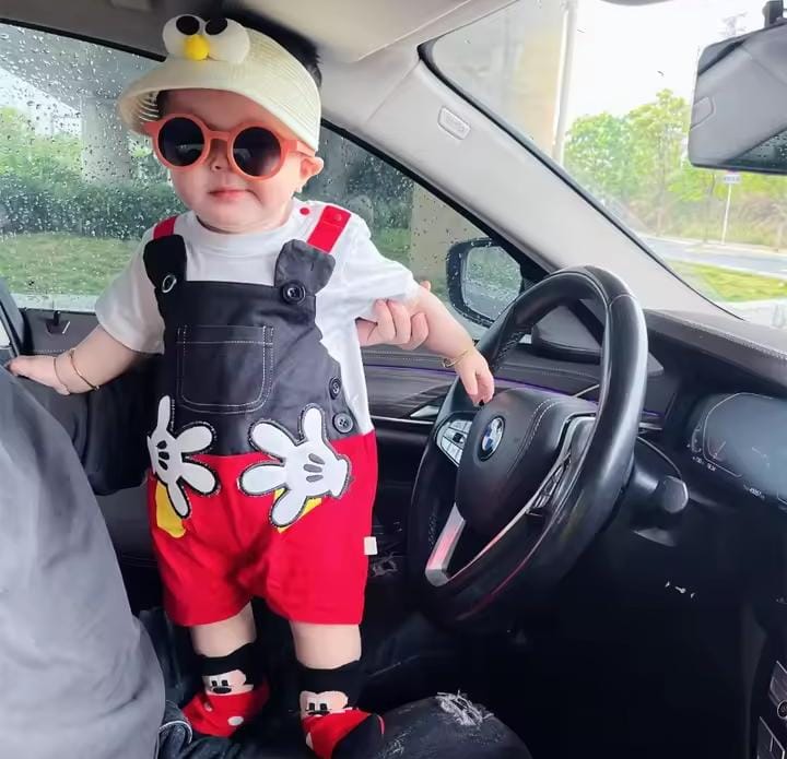 Newborn Baby Boy Short Sleeve Romper   S5074770 - TUZZUT Qatar Online Shopping