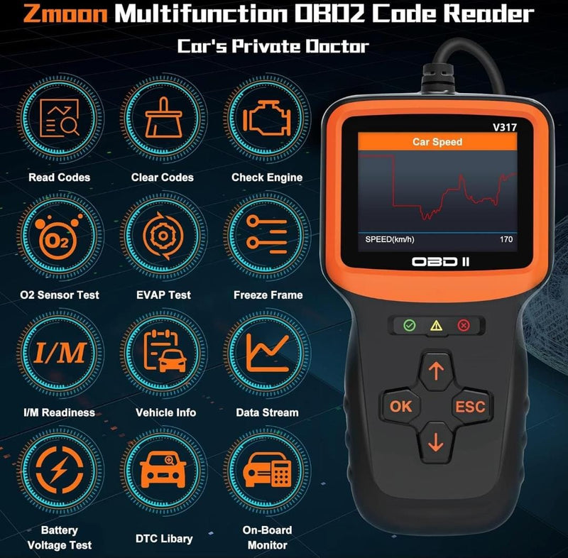 OBD II Diagnostic Tool V317 - TUZZUT Qatar Online Shopping
