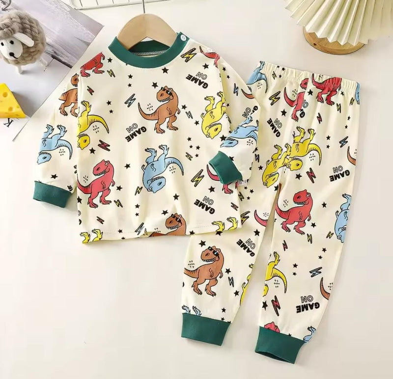 Kids Long Sleeve T-Shirt Tops Pants Pajama Sets   1755766 - TUZZUT Qatar Online Shopping