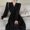 Women's Long Sleeve Tea Dresses 387978 - TUZZUT Qatar Online Shopping