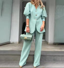 Women's Loose Wide-Sleeved Suit   B239129 - TUZZUT Qatar Online Shopping