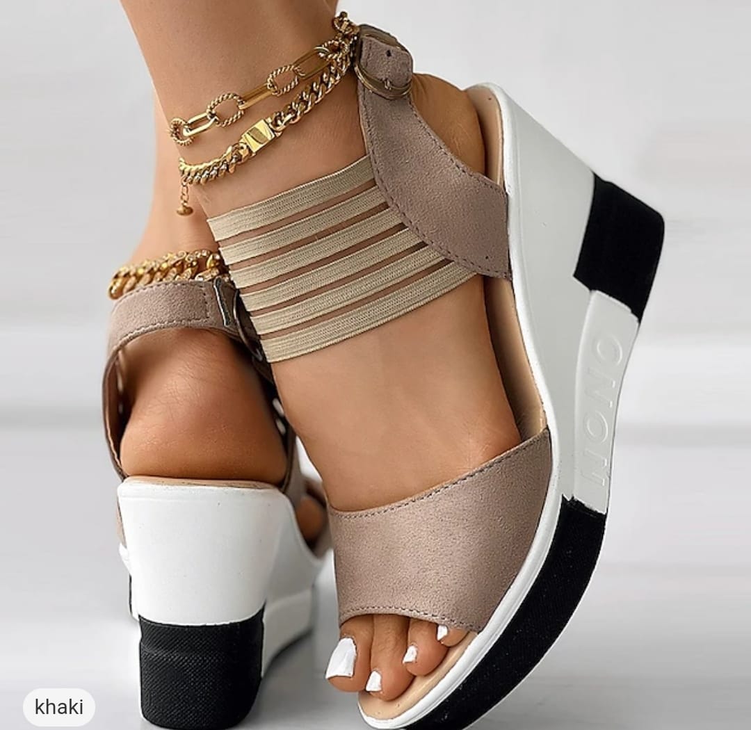 Wedge Sandals with Strappy 7008 Wedge Sandals with Strappy 7008