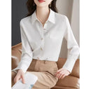 Women Long Sleeve Button-Up Fashion Shirt   S4931171 - TUZZUT Qatar Online Shopping