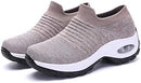 Womens Running Shoes Wear Walking Sock Mesh Slip On Lazy Sneakers Cute Slides Walking Shoes S9000450 - TUZZUT Qatar Online Shopping