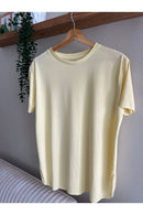 Modal Checkered Round Neck T-Shirt  T590372 - TUZZUT Qatar Online Shopping