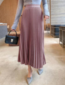 Women Casual Simple Solid A-Line Pleated Skirt    B216174 - TUZZUT Qatar Online Shopping