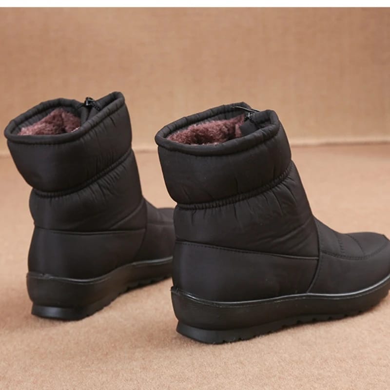 New Platform Waterproof Snow Boots Women Winter Thick Plush Ankle Boots - Tuzzut.com Qatar Online Shopping