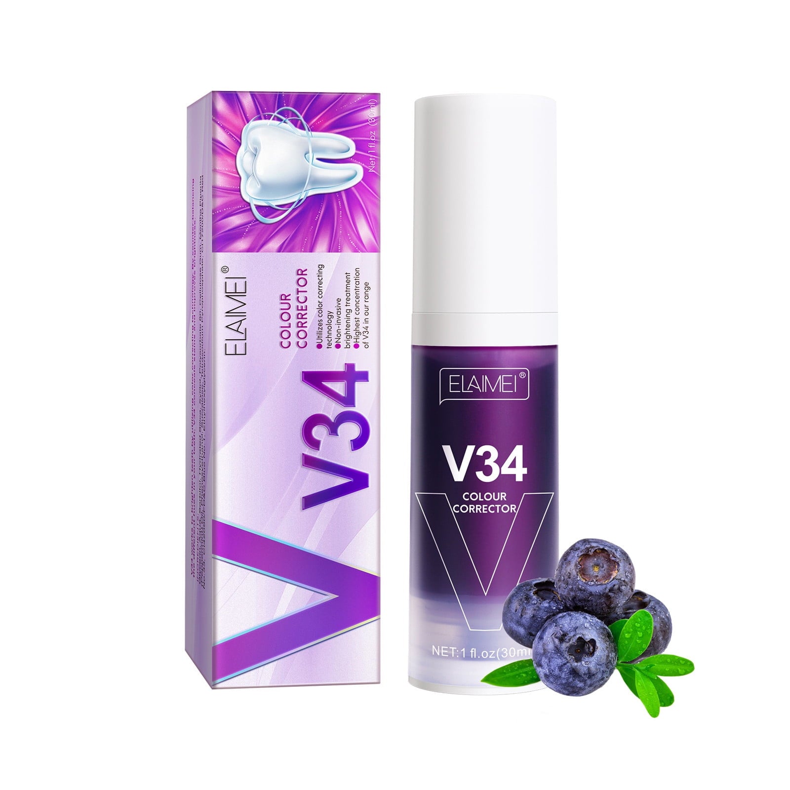 V34 Sensitive Teeth Whitening Toothpaste 30ml V34 Sensitive Teeth Whitening Toothpaste 30ml