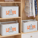 Extra Large Fabric Storage Box for Clothes and Clothing Debris - Large Wardrobe and Drawer Storage Solution - 429450 - TUZZUT Qatar Online Shopping