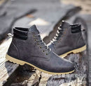 Men's Boots Black Mid Top Protection Trendy High Top Men's Shoes 593780 (43) - TUZZUT Qatar Online Shopping