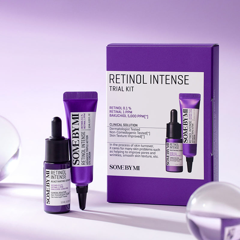 Some By Mi Retinol Intense Trial Kit - (Retinol Intense Serum-10 ml + Retinol Intense Eye Cream-10 ml) Some By Mi Retinol Intense Trial Kit - (Retinol Intense Serum-10 ml + Retinol Intense Eye Cream-10 ml)