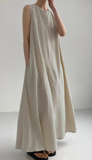 Women Maxi Sleeveless and Fit Dresses.  B-809664 - TUZZUT Qatar Online Shopping