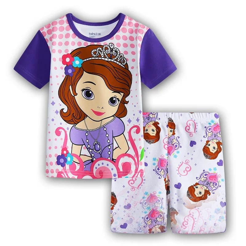 Boy girl pyjamas New summer cotton kids girls short sleeve pyjamas clothes S1269240 Boy girl pyjamas New summer cotton kids girls short sleeve pyjamas clothes S1269240