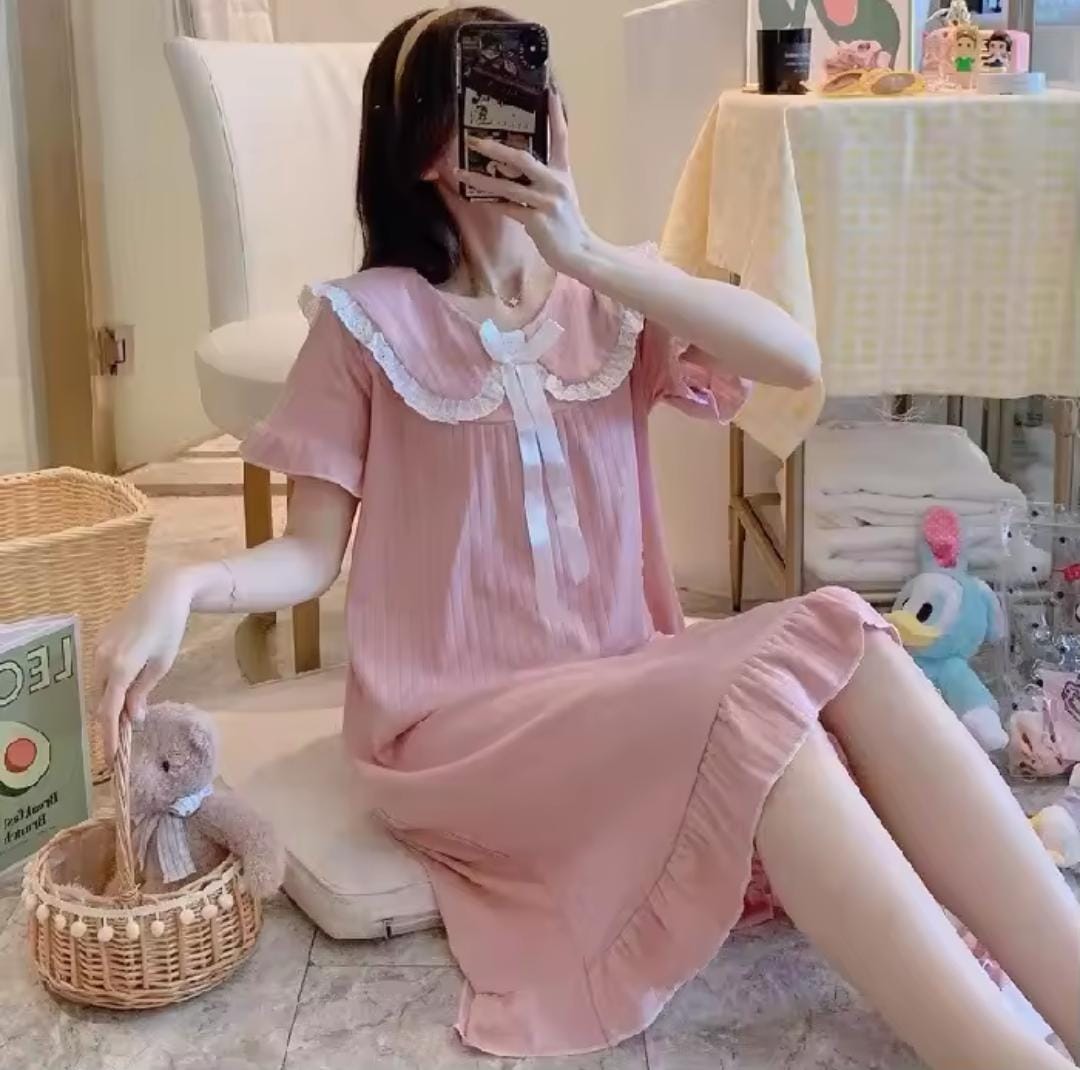 Women's Summer Short Sleeve Korean Style Sleepwear 1528425 Women's Summer Short Sleeve Korean Style Sleepwear 1528425