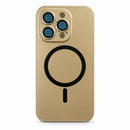 I Phone 14 pro Magnetic Ring Phone Case with Triple Camera Protection – Champagne Gold MF1965