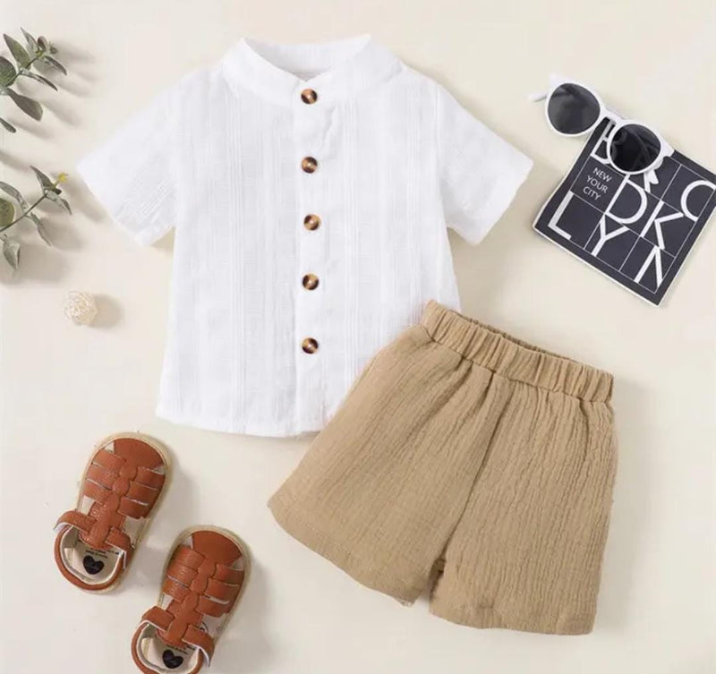 Baby Casual Plain Tee shorts 2piece Set   1461712 - TUZZUT Qatar Online Shopping