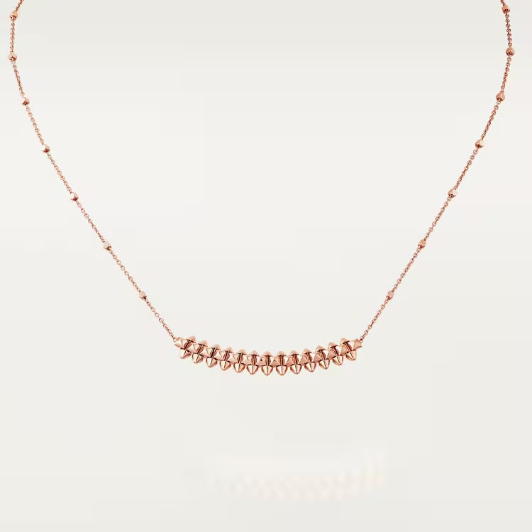 Clash Pendant Necklace Rose Gold DN2032 - TUZZUT Qatar Online Shopping