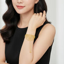 Golden Charm Bracelet Set for women B-291233 - TUZZUT Qatar Online Shopping