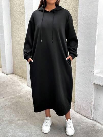 Women's Fashion Outfit Casual Hoodie Dress   S0203610 - TUZZUT Qatar Online Shopping