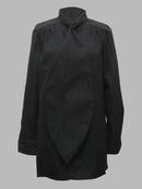 White Inspired Designer Oversize Tops Shirt Blouse XL 97213 - TUZZUT Qatar Online Shopping