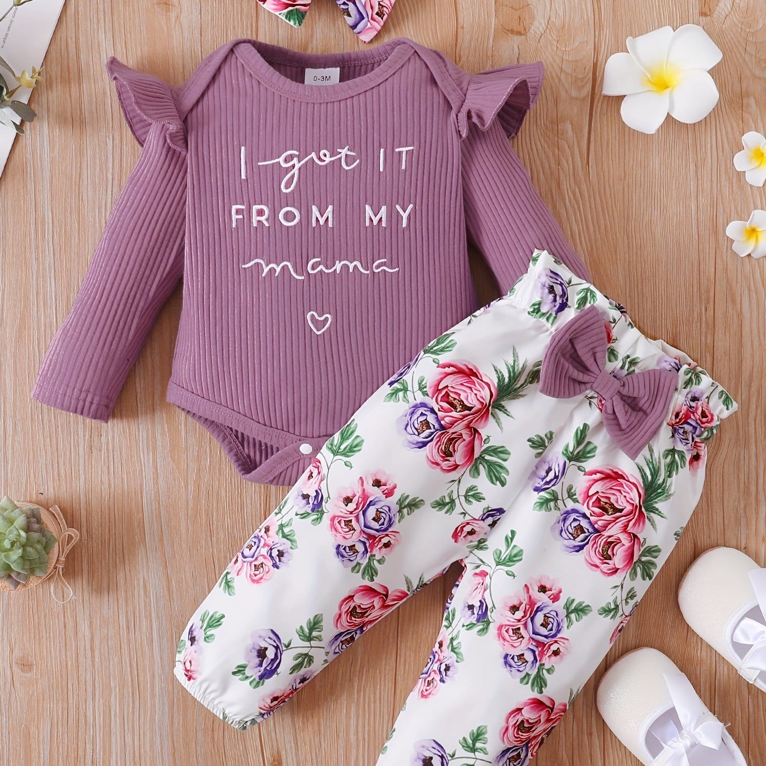 Newborn Baby Sleeveless Romper Top+Flowers Shorts+Headband 3PCS Outfit 1442285 Newborn Baby Sleeveless Romper Top+Flowers Shorts+Headband 3PCS Outfit 1442285