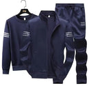 Men's Spring Autumn Three-Piece Set Casual Sweatshirt Long Sleeves Sport Suit  J41109 - TUZZUT Qatar Online Shopping