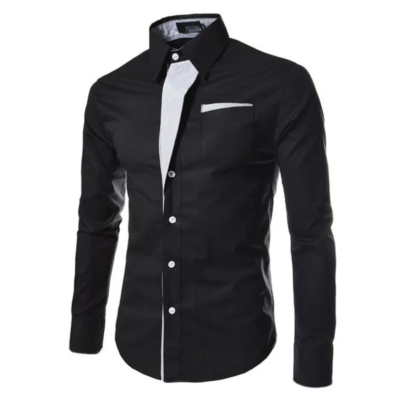 New Fashion Camisa Masculina Long Sleeve Shirt Men Slim fit Design Formal Casual Brand Male Dress Shirt L S4468309