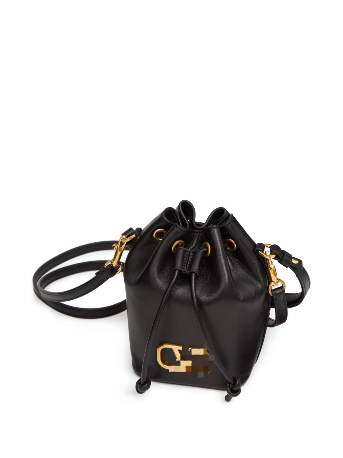 Luxury Mini Signature Black Bucket Bag V235 Luxury Mini Signature Black Bucket Bag V235