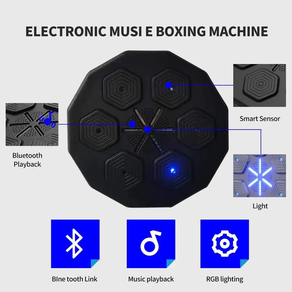 Wall Mounted Dummy Musical Light Training Punch Kick Machine Wall Mounted Dummy Musical Light Training Punch Kick Machine