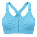 Women’s Aqua Adjustable Front-Zip Sports Bra 5150– 5XL