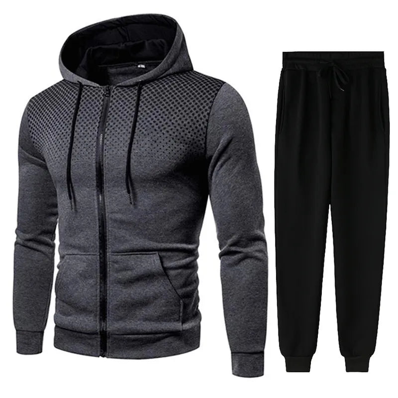 Men's Tracksuit Full Sports Long 2 Pieces TP332 - TUZZUT Qatar Online Shopping
