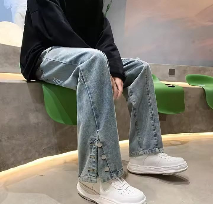 Streetwear Pants Letter Embroidery Hip Hop Jeans Fashion Straight Loose Casual Trousers S4605359 Streetwear Pants Letter Embroidery Hip Hop Jeans Fashion Straight Loose Casual Trousers S4605359