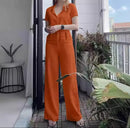 Summer New Fashionable Trendy Women's Suit Solid Color Elegant Casual 2-Piece Set Junior High Skirt Set    000993040 - TUZZUT Qatar Online Shopping