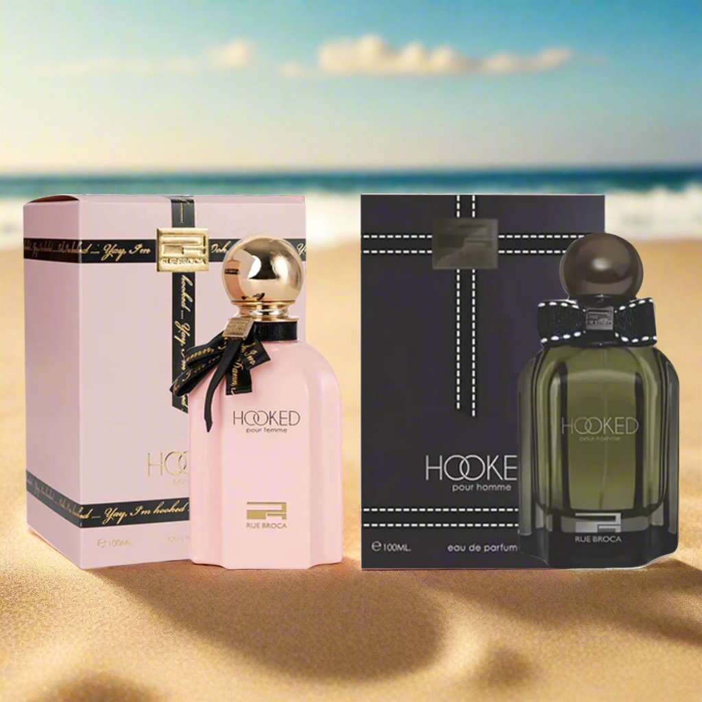 Rue Broca Hooked Pour Homme EDP 100ml for Men & Hooked Pour Femme EDP 100ml for Women (Couple Pack) Rue Broca Hooked Pour Homme EDP 100ml for Men & Hooked Pour Femme EDP 100ml for Women (Couple Pack)