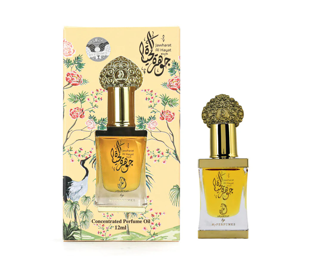 Jawharat Al Hayat Concentrated Perfume Oil 12ml By Arabiyath Jawharat Al Hayat Concentrated Perfume Oil 12ml By Arabiyath