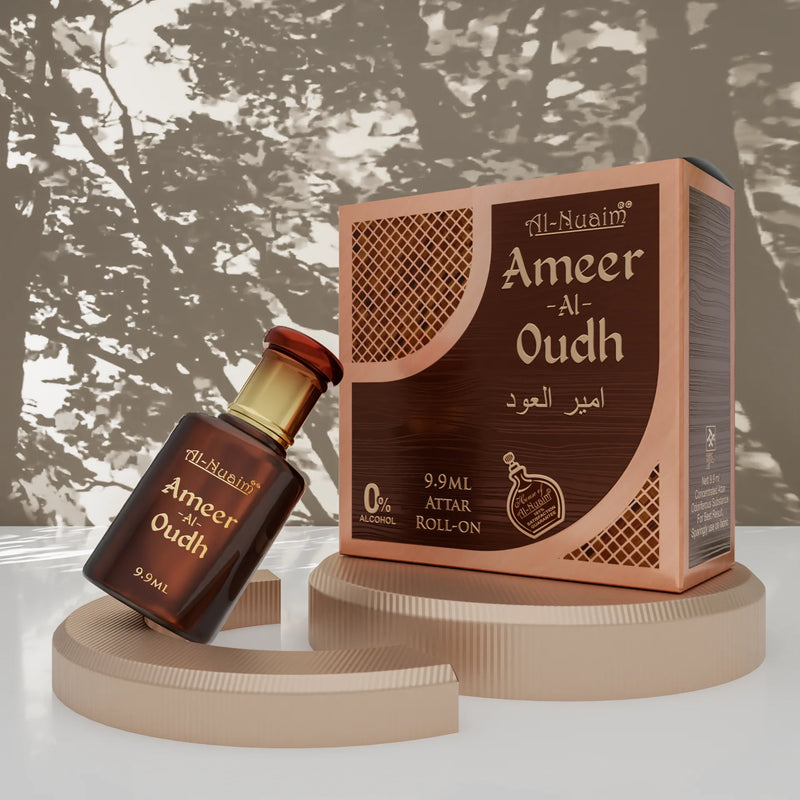5 Pcs Al Nuaim Attar 9.9ML Roll on Perfumes Bundle (Ameer Al Oud + Black Orchid + Mushk Amber + Polo Delicia + Polo Exotica)