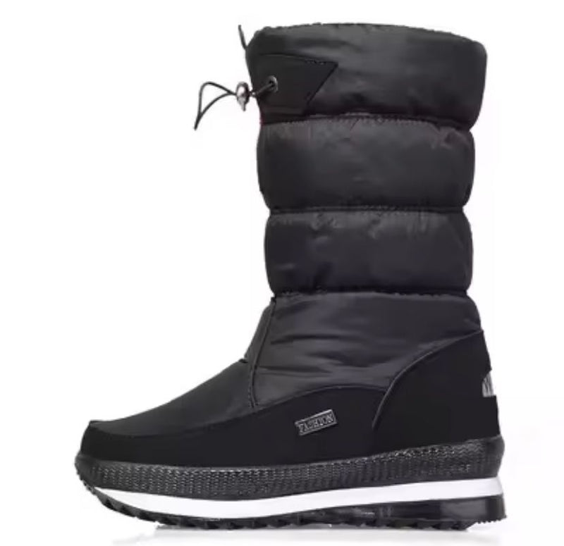 Women's Faux Fur Ankle Boots Chunky Platform Waterproof Snow Boots 246810  (38,41)