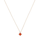 Vintage Carnelian Rose Gold Pendant Necklace DN2055 - TUZZUT Qatar Online Shopping